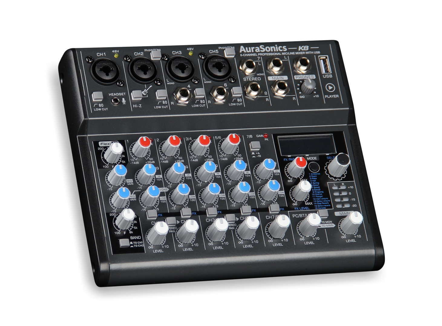 AuraSonics K8 компактный микшерный пульт в Удомле
