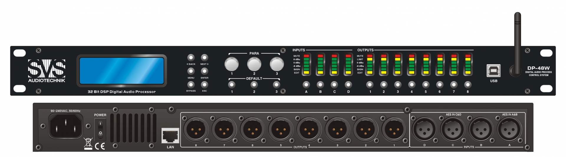 SVS Audiotechnik DP-48W Цифровой процессор: 4 входа 8 выходов в Удомле