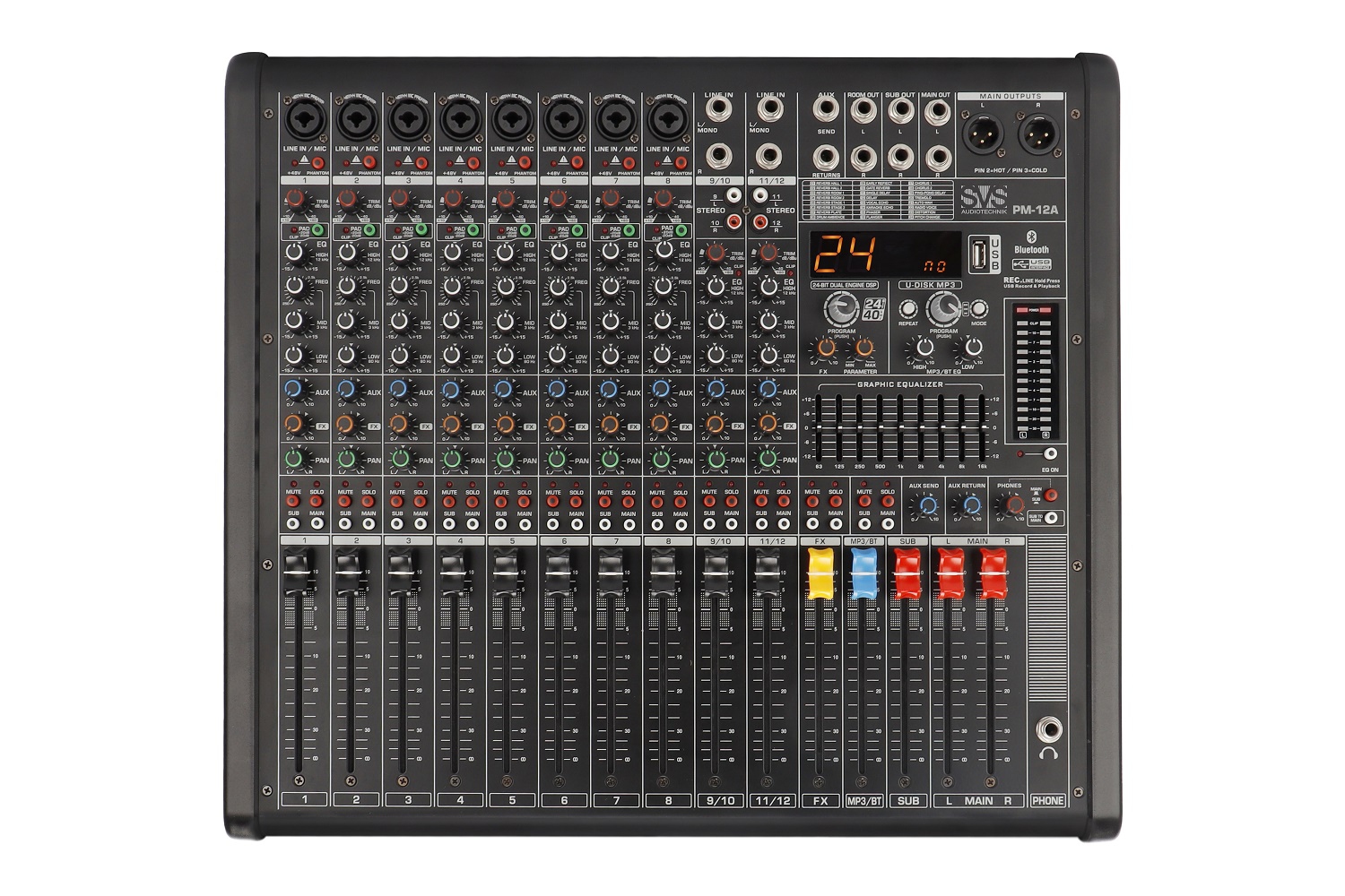 SVS Audiotechnik mixers PM-12A Активный аналоговый микшерный пульт, 12-канальный в Удомле